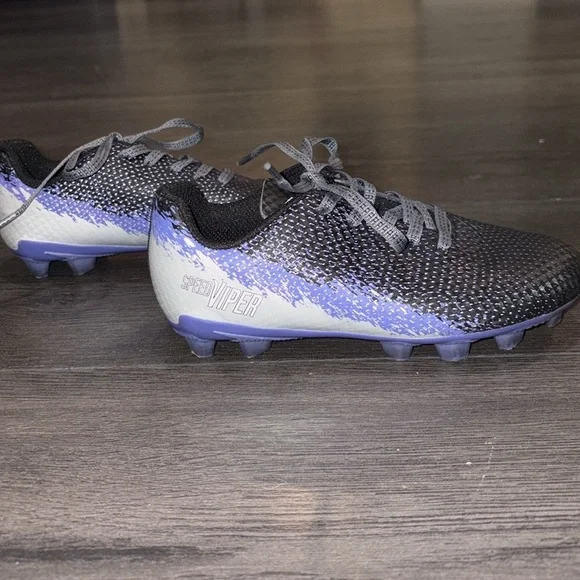 DSG Speed Viper Soccer Cleats Size 12 Black/Purple/Silver - Picture 5 of 13